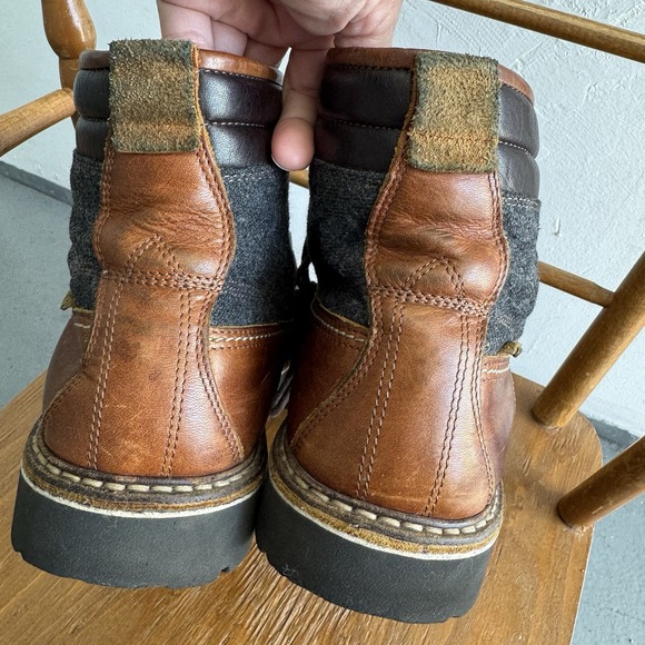 Wolverine 1883 Boots Mens Size12 UK11 EU24 Gray Wool Brown Leather W00773 Chukka - Picture 8 of 14